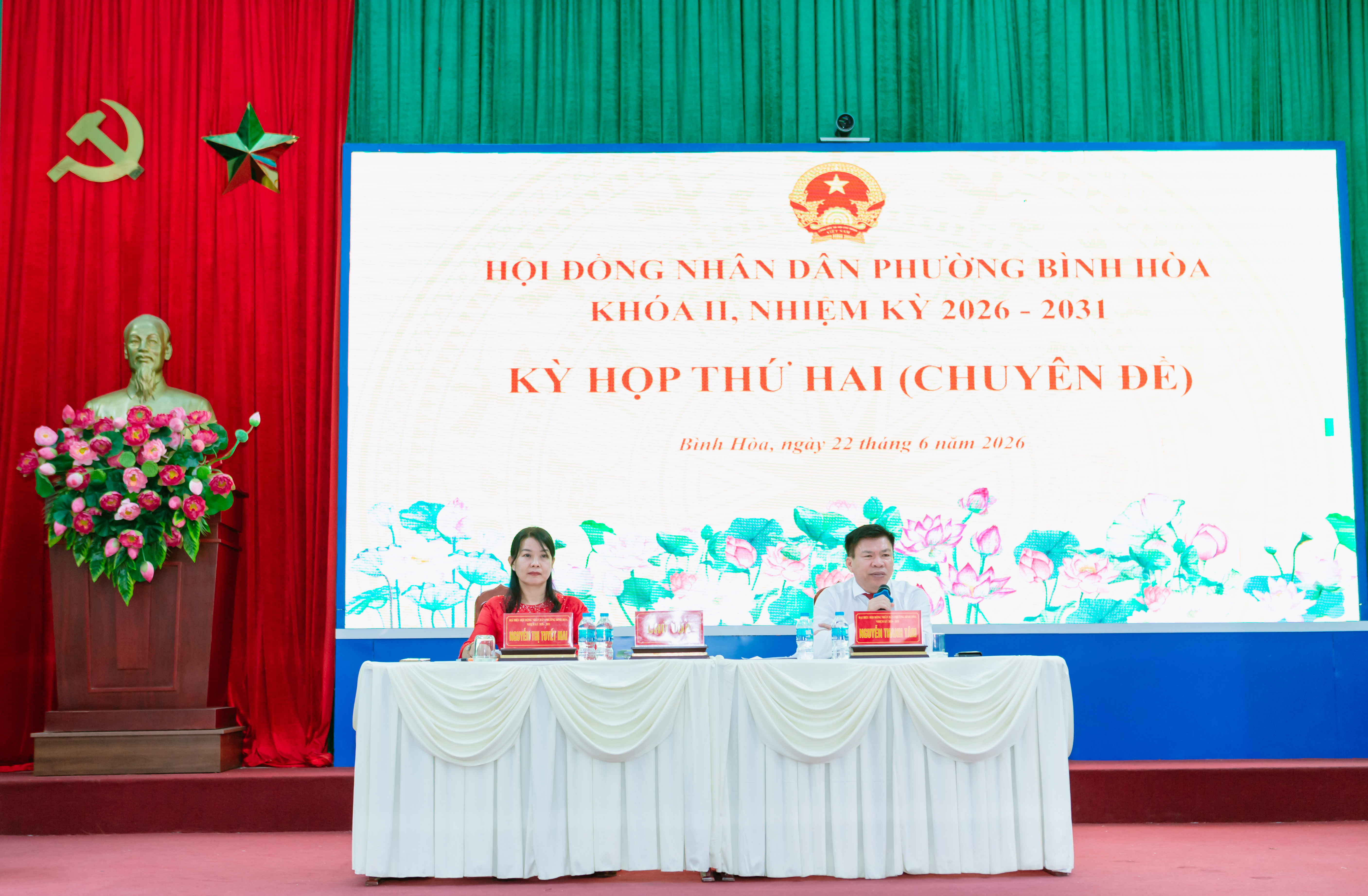 HỘI ĐỒNG NHÂN DÂN PHƯỜNG BÌNH HÒA TỔ CHỨC KỲ HỌP THỨ HAI (KỲ HỌP CHUYÊN ĐỀ) KHÓA II, NHIỆM KỲ 2026 - 2031
