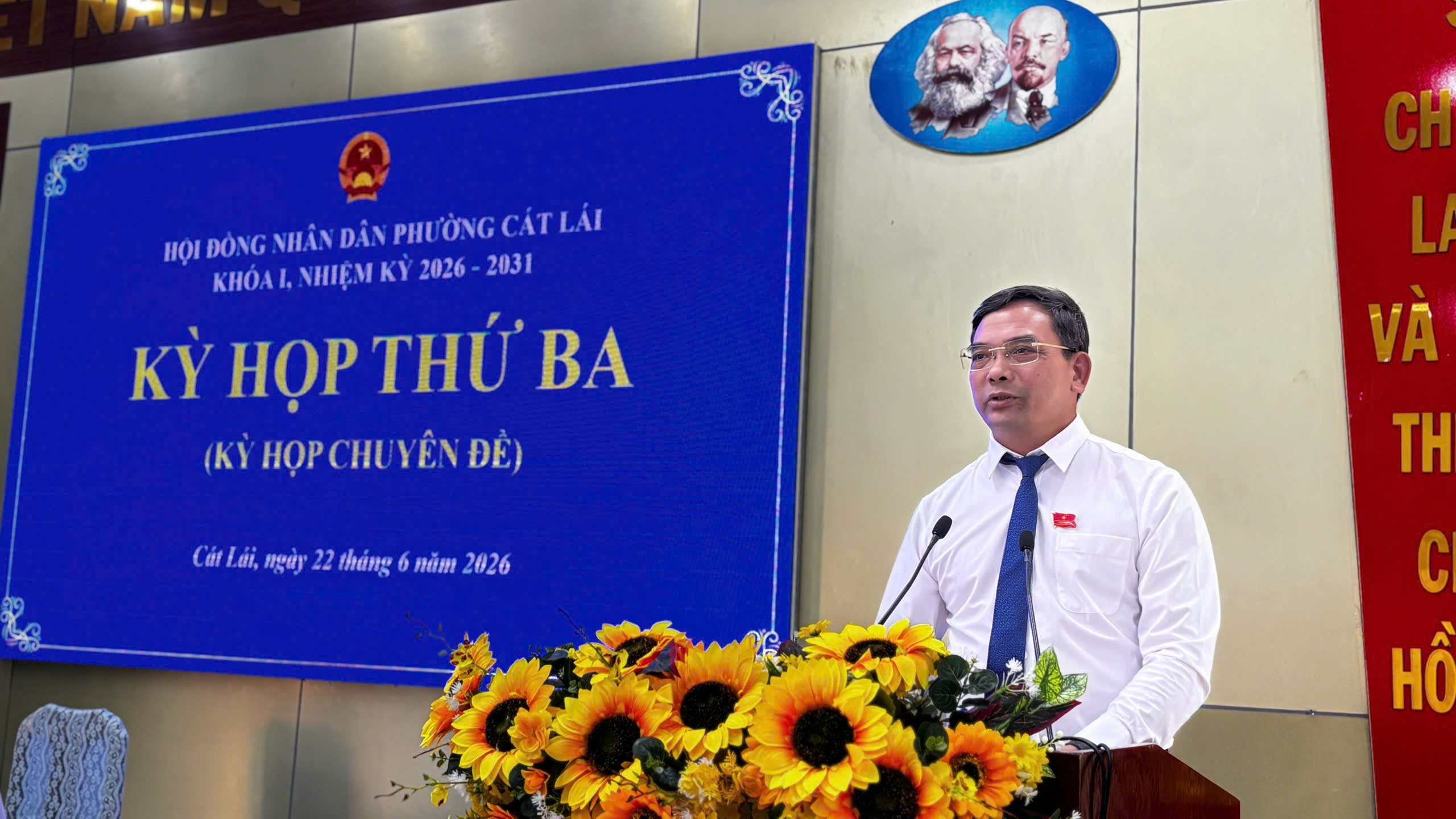 Kỳ họp thứ ba HĐND phường Cát Lái khóa I, nhiệm kỳ 2026 - 2031 thông qua Đề án sắp xếp khu phố và điều chỉnh dự toán ngân sách năm 2026