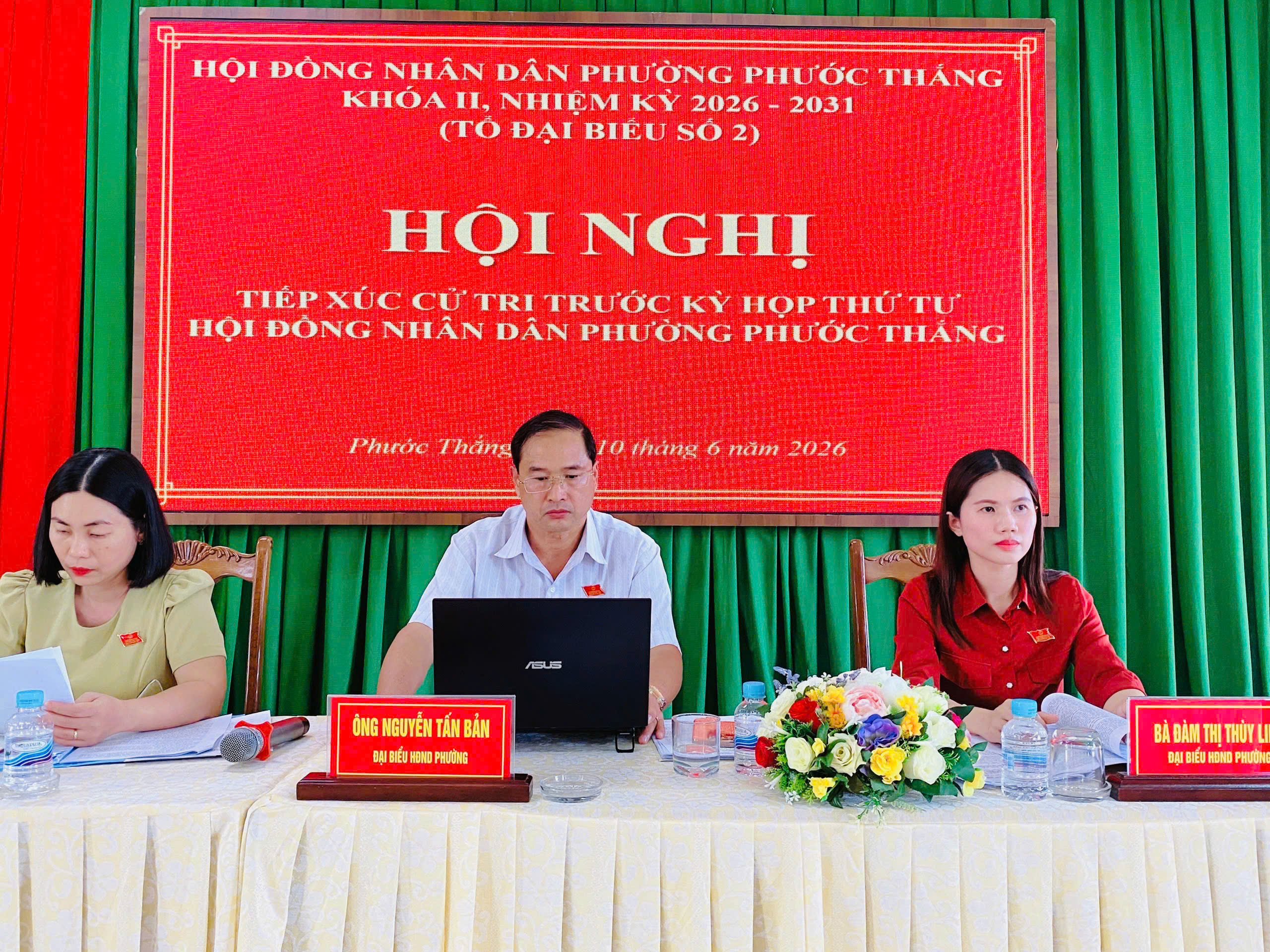 PHƯỜNG PHƯỚC THẮNG TỔ CHỨC TIẾP XÚC CỬ TRI TRƯỚC KỲ HỌP THỨ TƯ HỘI ĐỒNG NHÂN DÂN PHƯỜNG