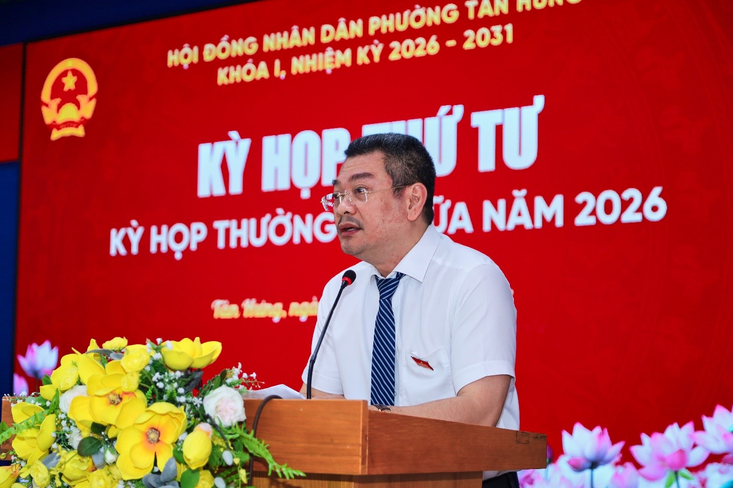 PHƯỜNG TÂN HƯNG TỔ CHỨC THÀNH CÔNG KỲ HỌP THỨ TƯ (KỲ HỌP THƯỜNG LỆ GIỮA NĂM 2026) HỘI ĐỒNG NHÂN  PHƯỜNG KHÓA I, NHIỆM KỲ 2026 - 2031