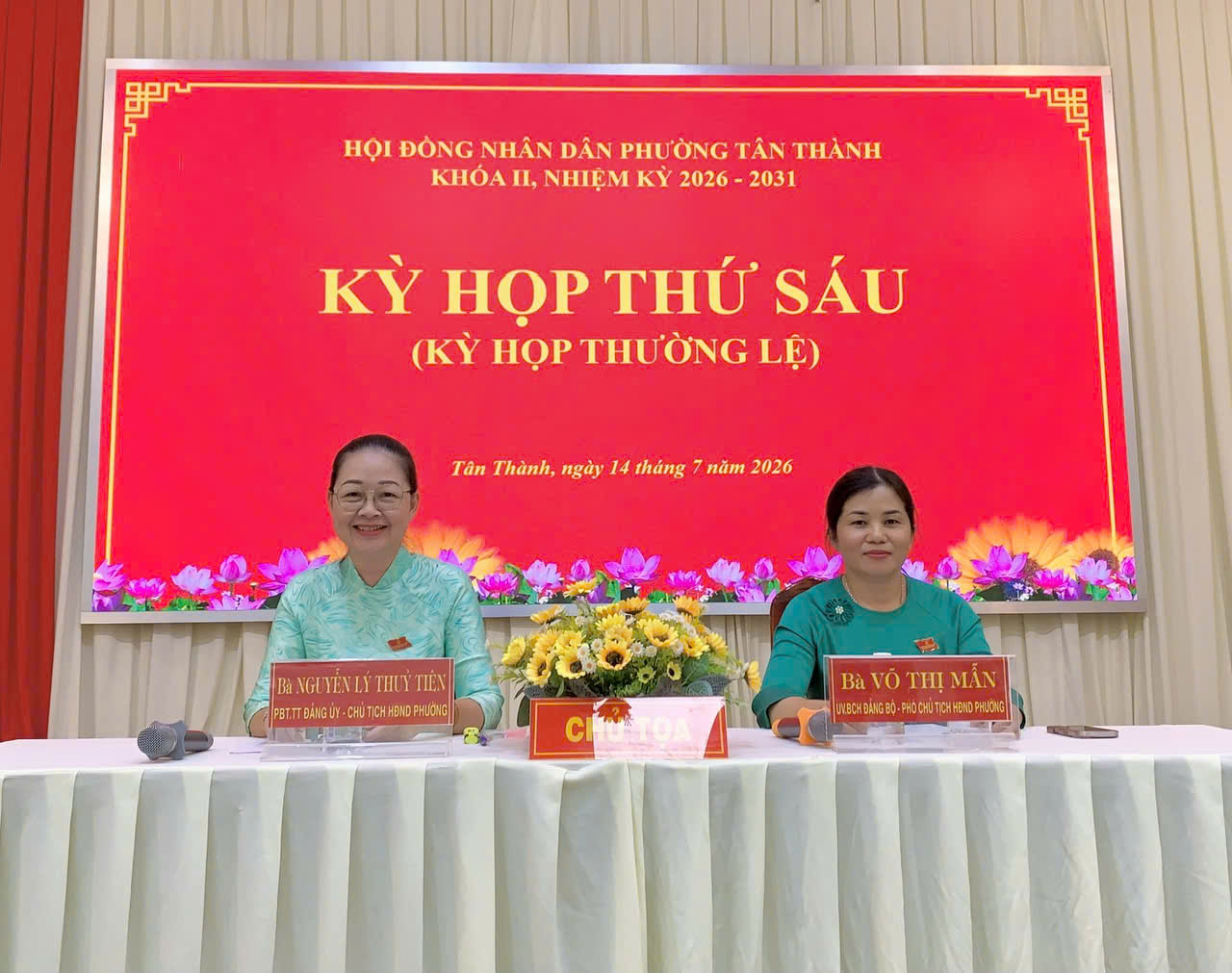 HĐND phường Tân Thành thông qua Nghị quyết phát triển kinh tế - xã hội 6 tháng cuối năm 2026