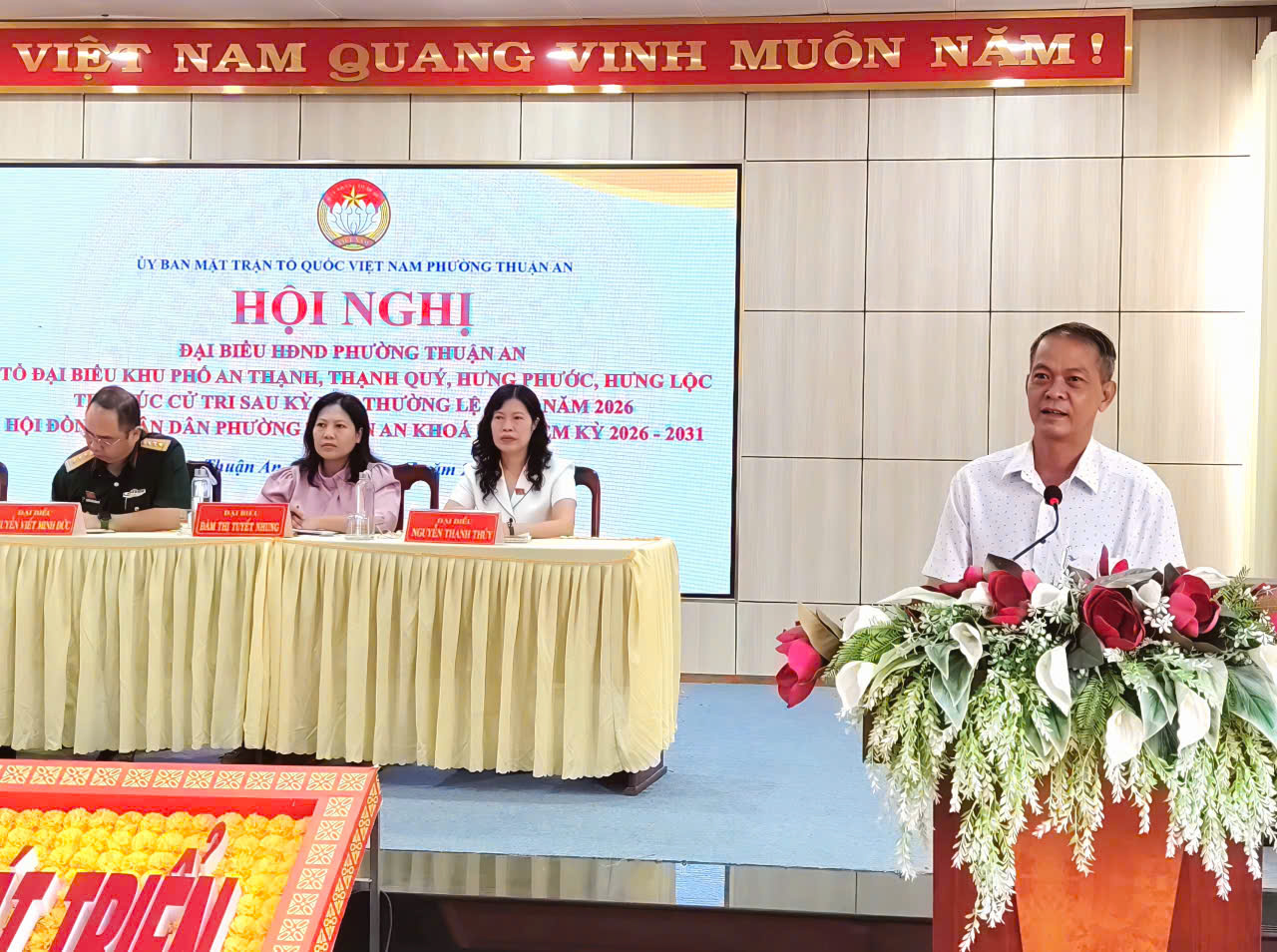 Tổ Đại biểu số 03 HĐND phường Thuận An tiếp xúc cử tri sau kỳ họp thứ ba HĐND phường khóa II, nhiệm kỳ 2026-2031