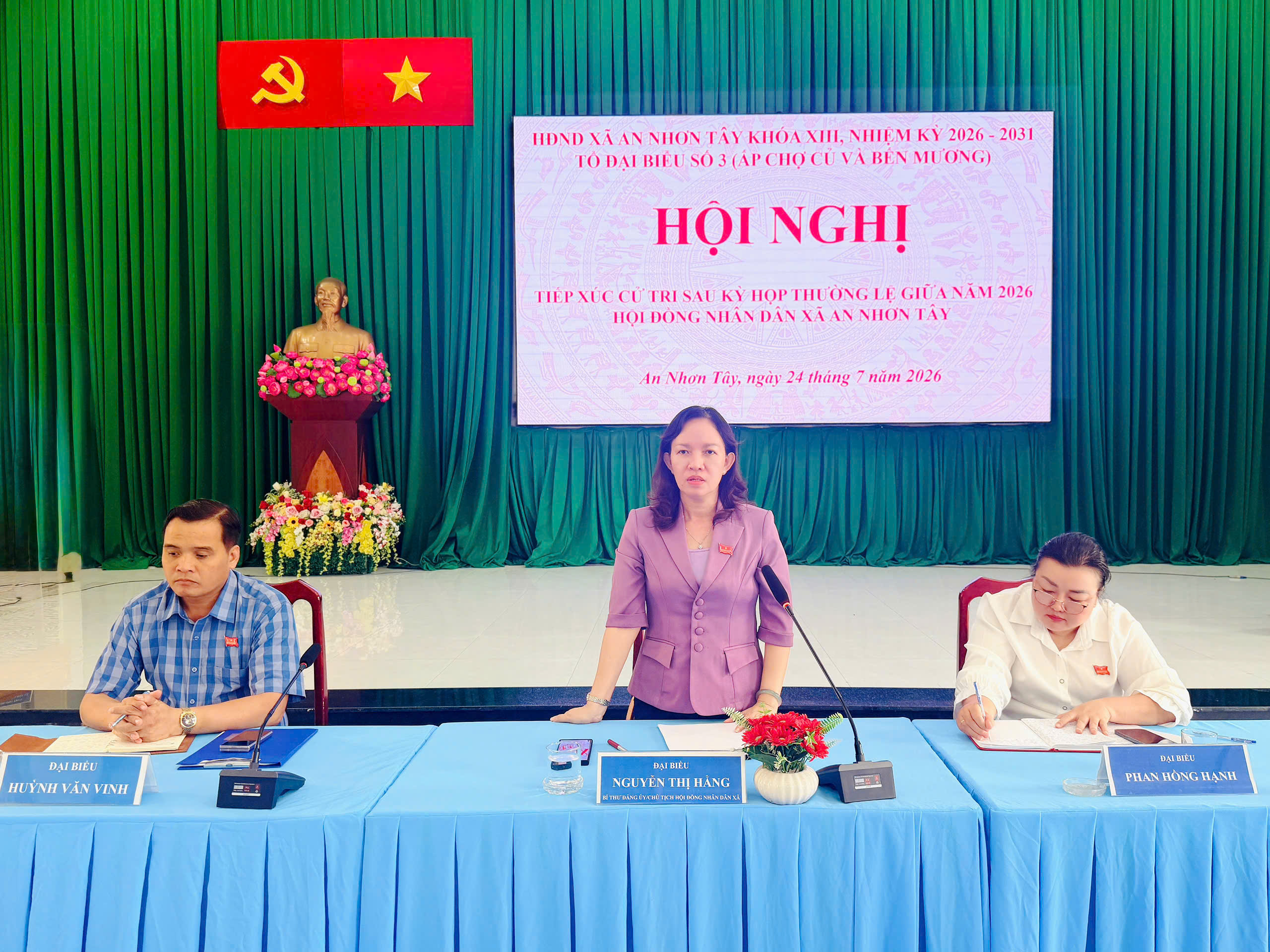 ĐẠI BIỂU HĐND XÃ AN NHƠN TÂY KHOÁ XIII, NHIỆM KỲ 2026 - 2031 TIẾP XÚC CỬ TRI SAU KỲ HỌP THƯỜNG LỆ GIỮA NĂM 2026