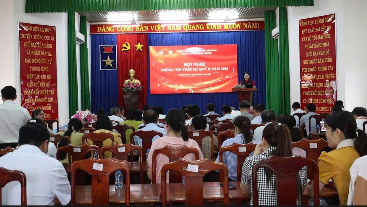 Minh Thạnh tổ chức Hội nghị thông tin thời sự quý II năm 2026