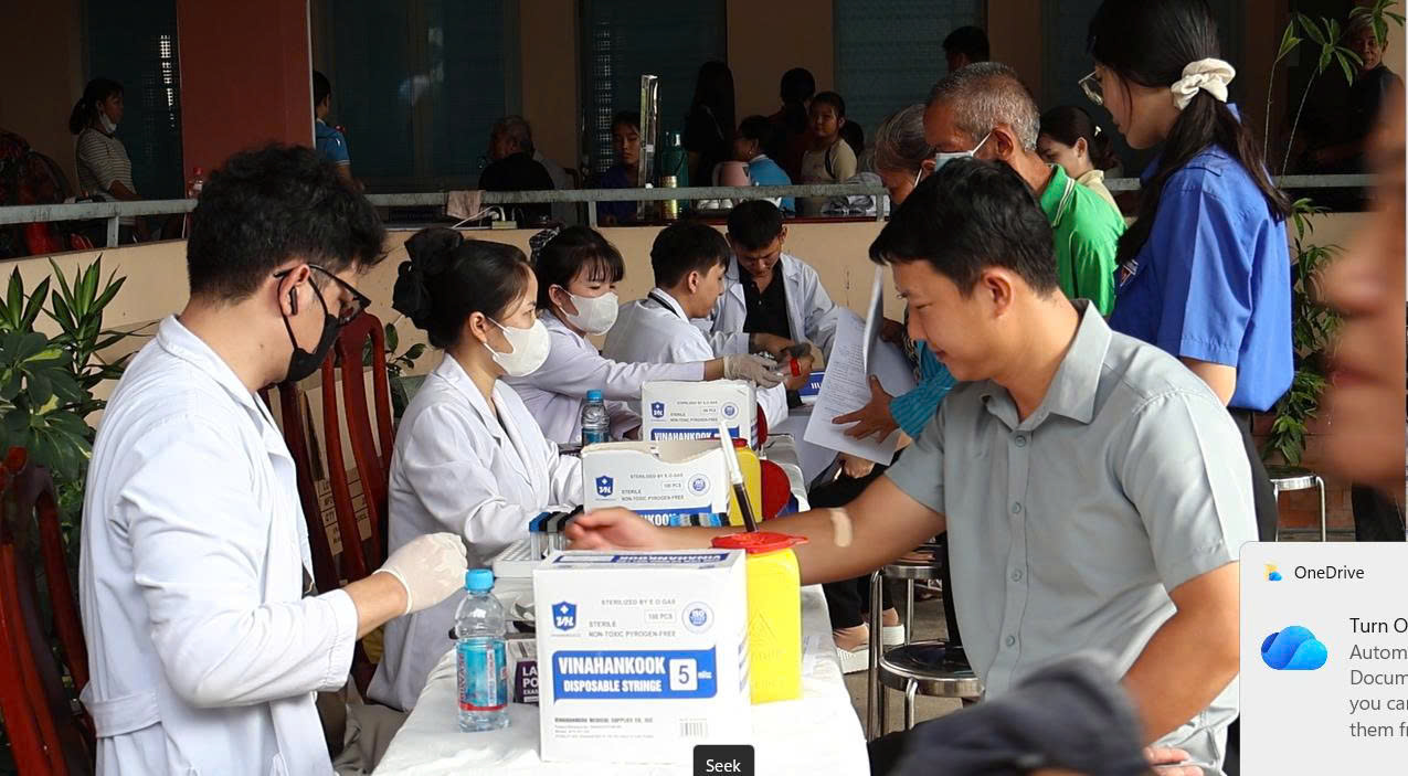 Đại biểu HĐND xã Minh Thạnh tham dự Chương trình hưởng ứng khám sức khỏe định kỳ toàn dân năm 2026